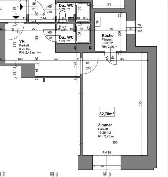 Sanierungsbedürftige 1-Zimmer Wohnung im Erdgeschoss! Küche separat! Nähe Parkanlage Familienplatz & U3 Ottakring!