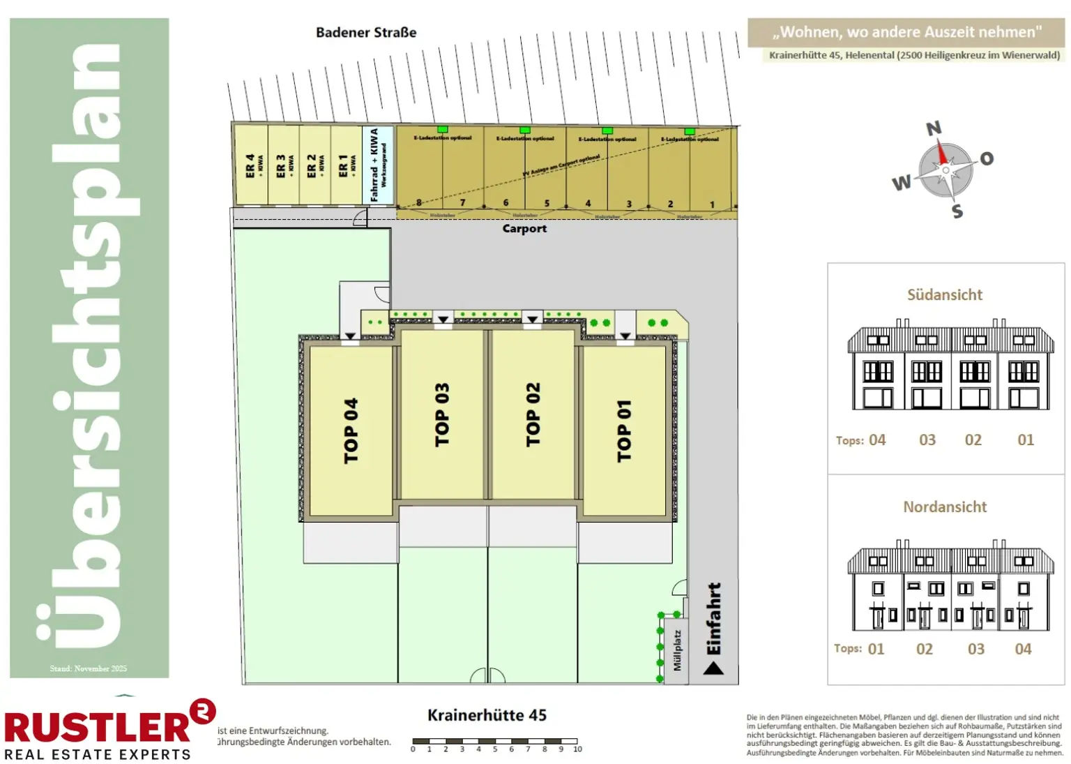 Vor den Toren Badens - Erstbezug Reihenhaus inkl. Design Küche