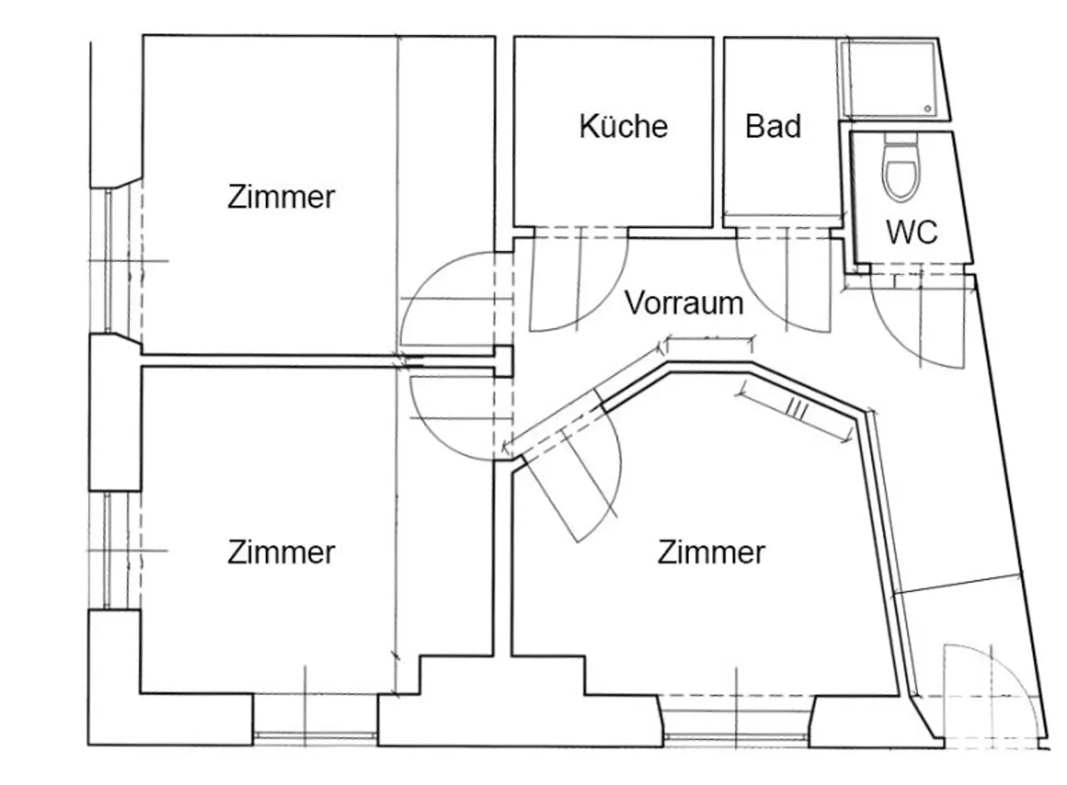 FREI AB SOFORT I ZENTRUMSNAH – JAKOMINIPLATZ UM DIE ECKE I LICHTDURCHFLUTET I KOMFORTABLE DUSCHE I STILVOLLE KÜCHE I HAUSTIERE WILLKOMMEN I TOP-ADRESSE I PROJEKT WOHNEN