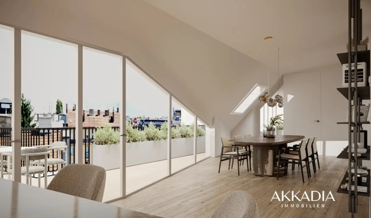 Das Penthouse über den Baumkronen