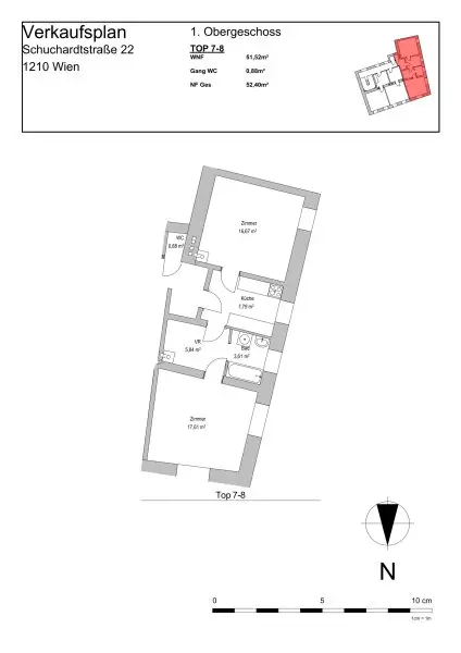 Zinshaus mit Entwicklungspotential in Stammersdorf - mit 8 Wohnungen und Rohdachboden - außergewöhnliches Angebot