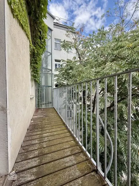 Helle Wohnung mit Balkon auf ganzer Etage zzgl. Rohdachboden, Nähe Einsiedlerpark