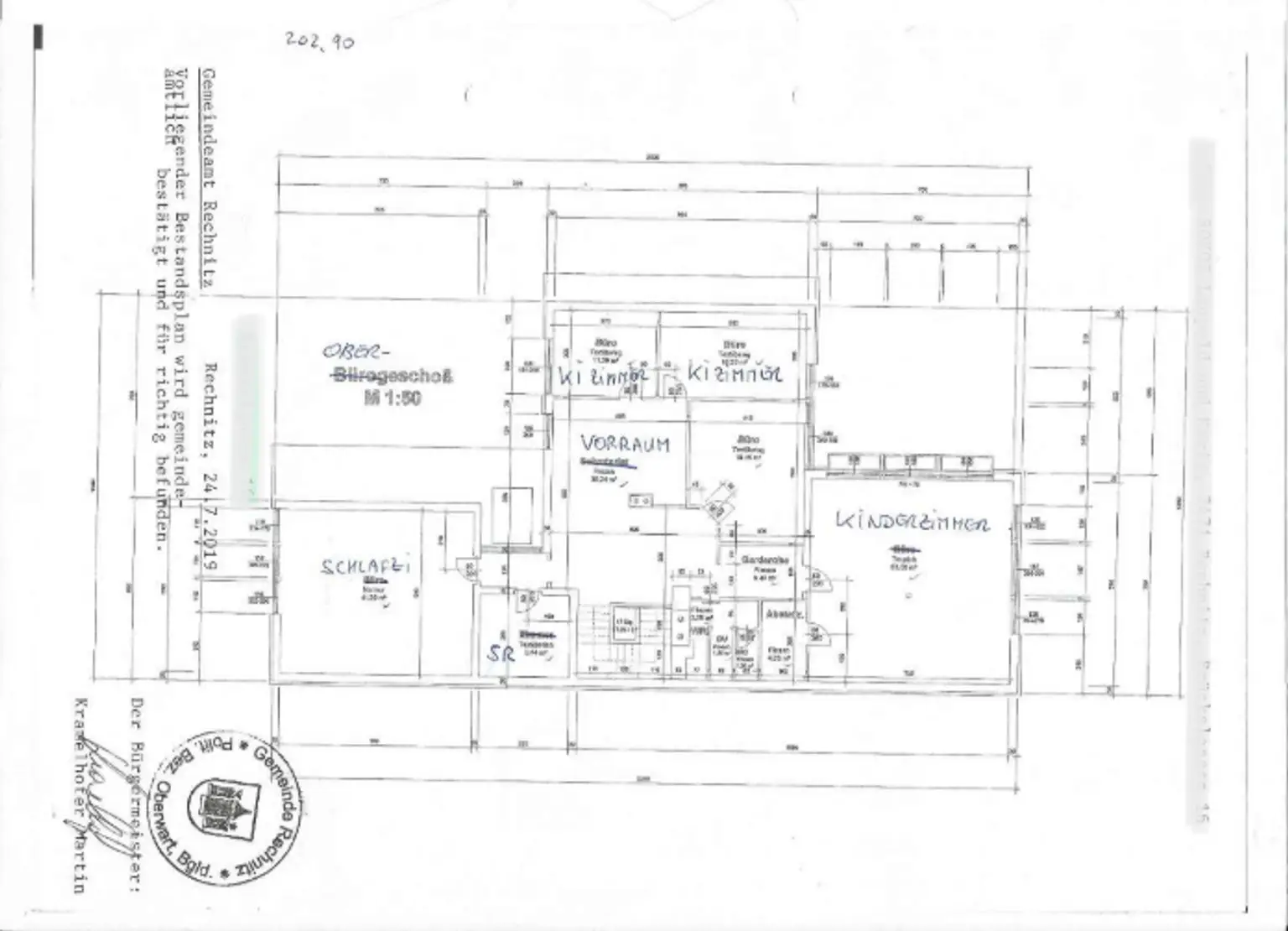 Rechnitz Grundriss OG