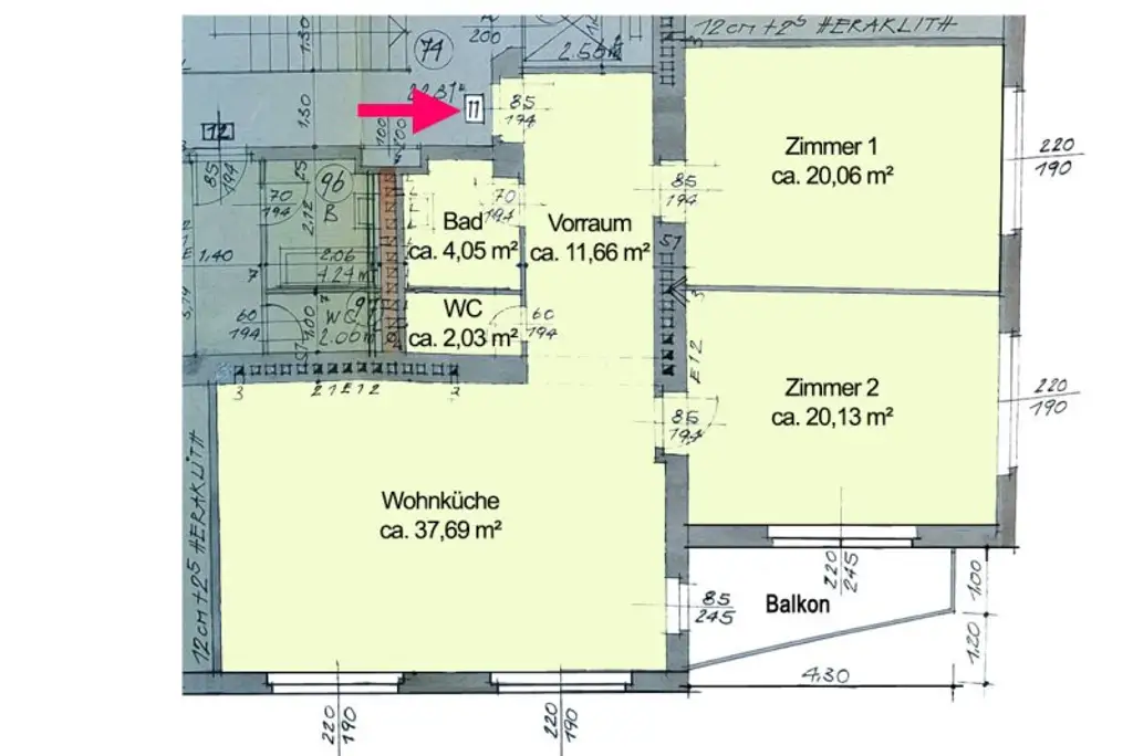 Grundriss Skizze