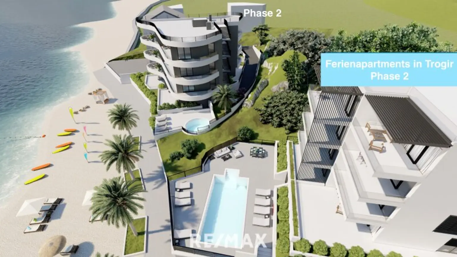 Traumhafte Ferienwohnung direkt am Meer bei Trogir / Kroatien: Erstbezug mit Pool und Terrasse!