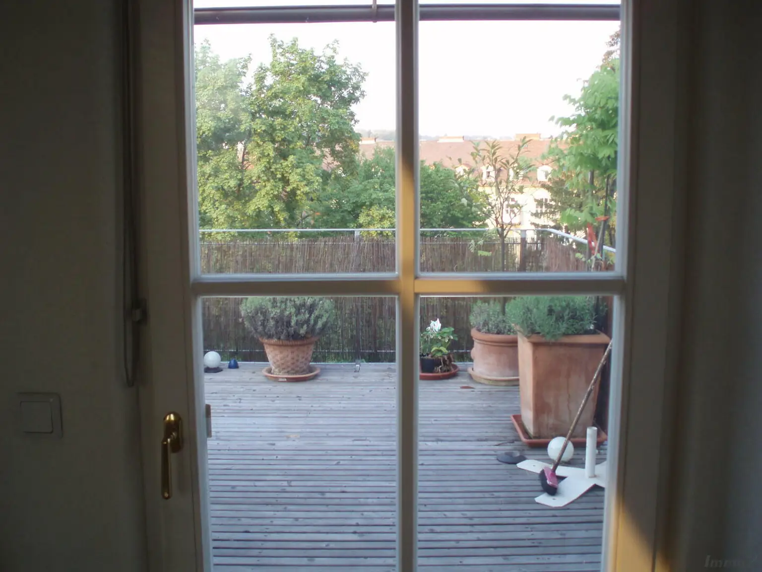 Ausgang auf die Terrasse
