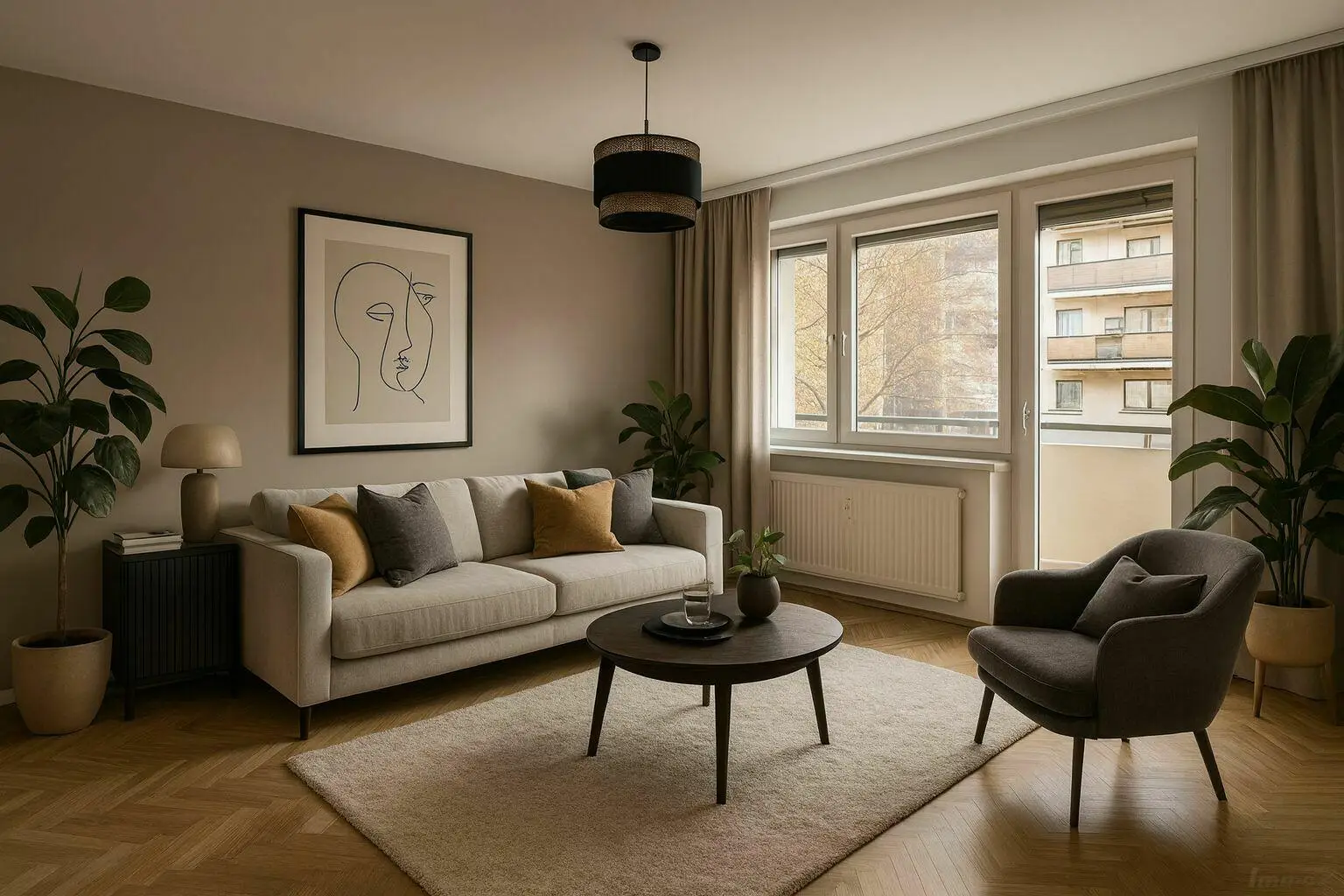 Wohnzimmer - KI-generiert