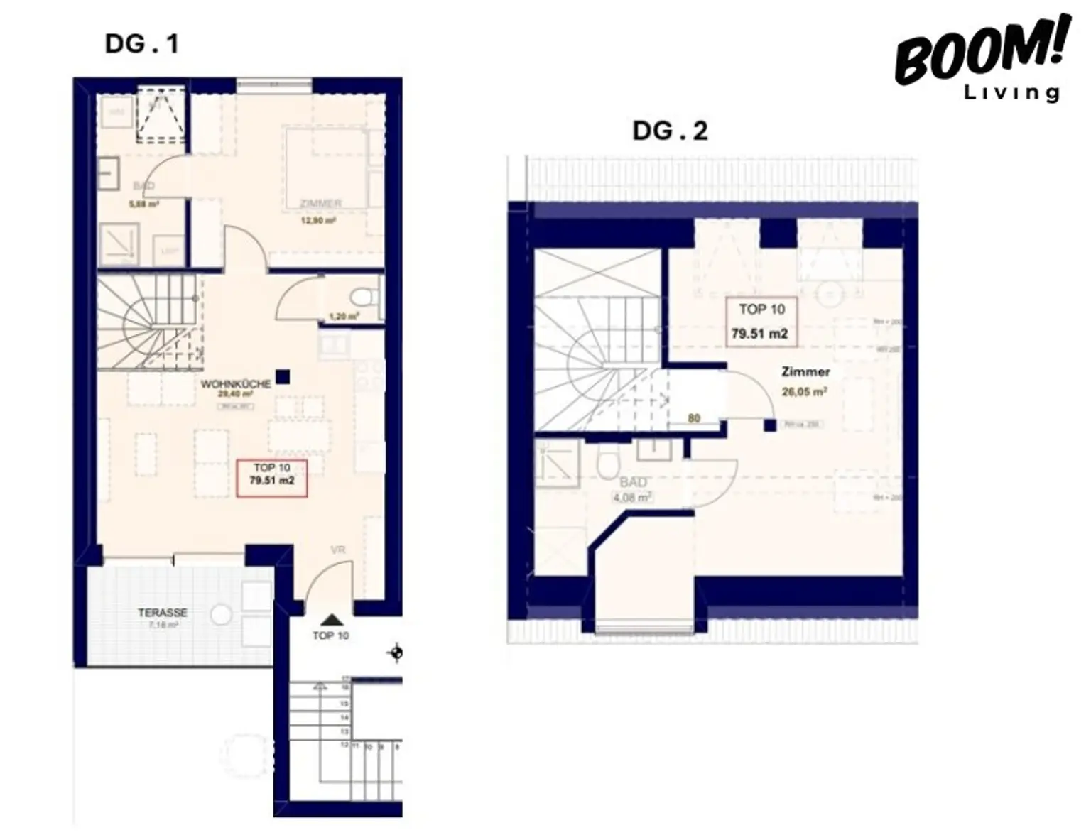 Hochwertig revitalisierter Altbau //  Moderne Ausstattung, Luftwärmepumpe, Klimaanlage & Südwest-Terrasse in 1170 Wien