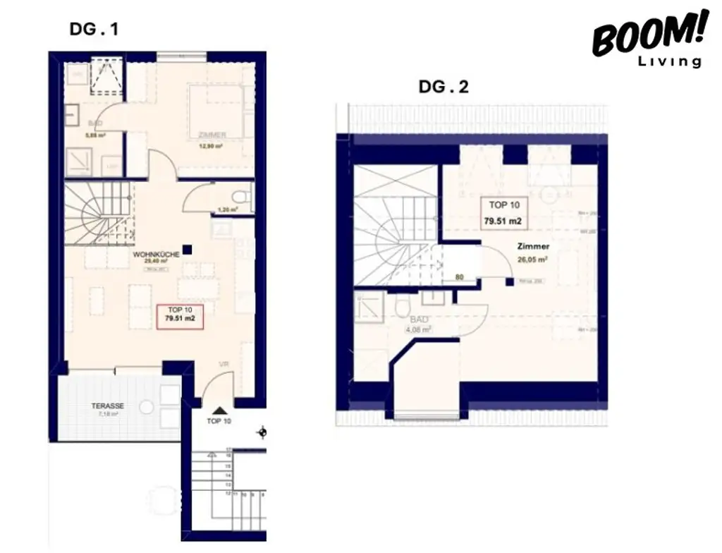 Hochwertig revitalisierter Altbau //  Moderne Ausstattung, Luftwärmepumpe, Klimaanlage & Südwest-Terrasse in 1170 Wien