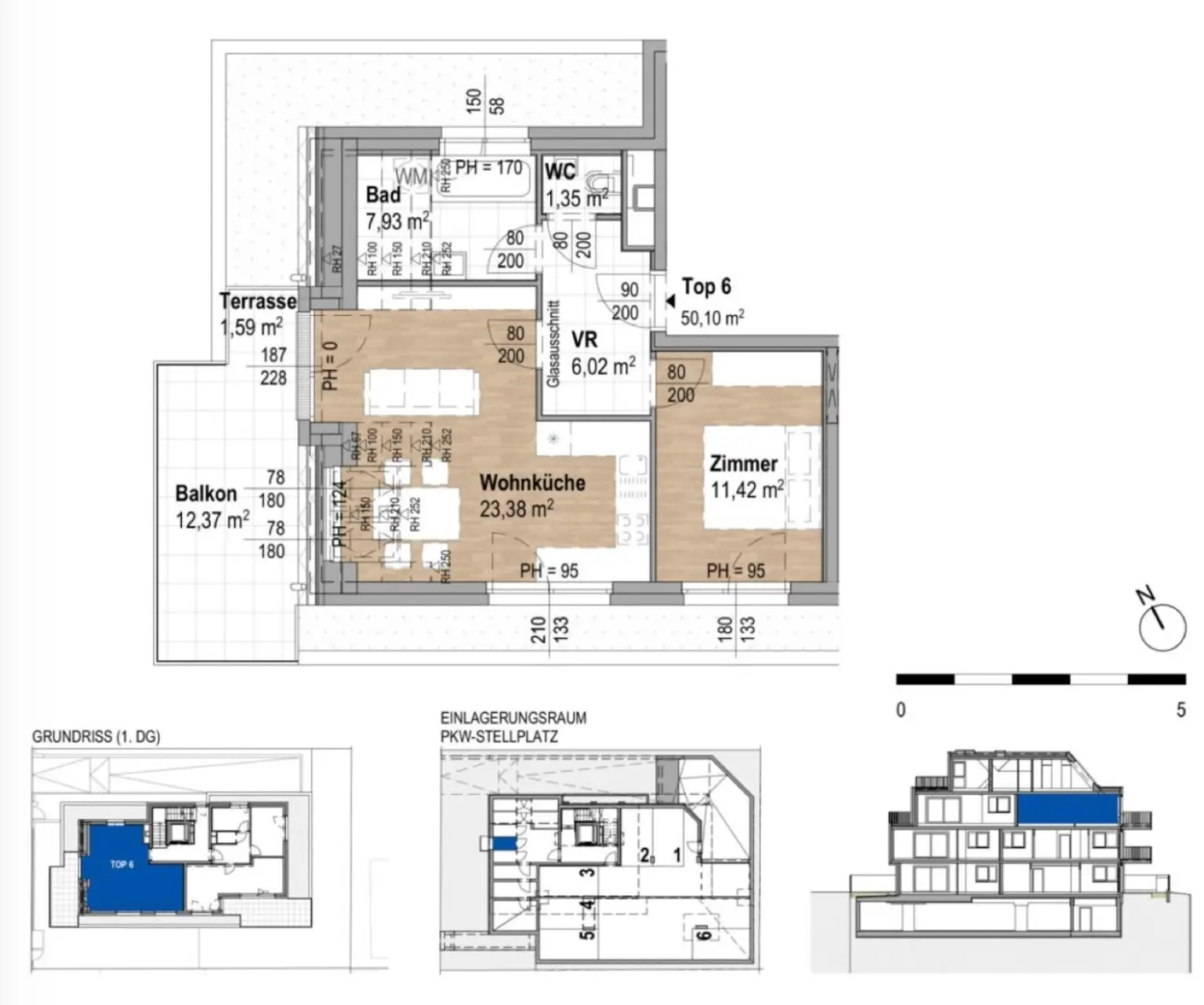 Hochwertige 2-Zimmer-Neubauwohnung im 22. Bezirk! Provisionsfrei!