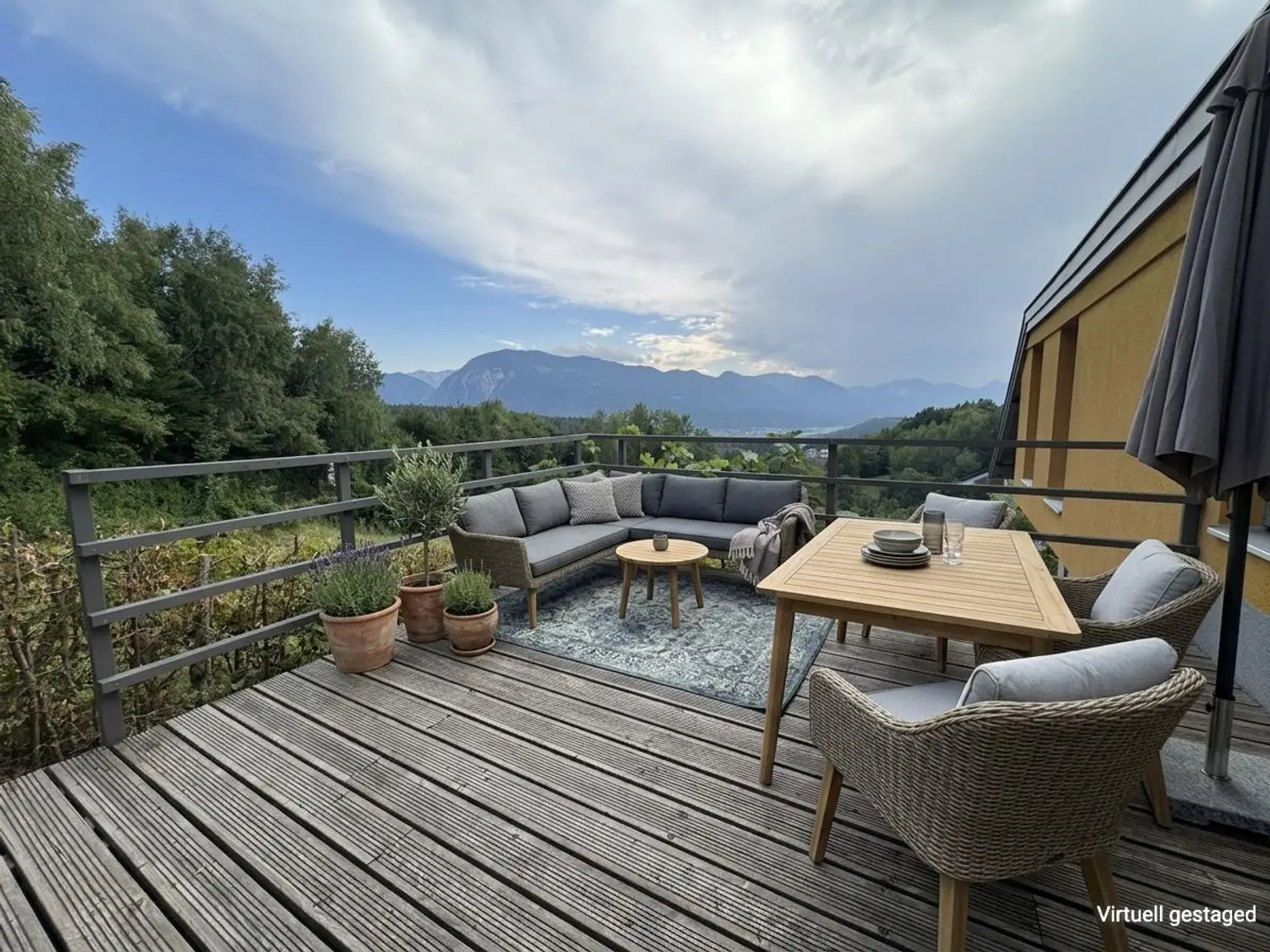 Aussicht Terrasse oben