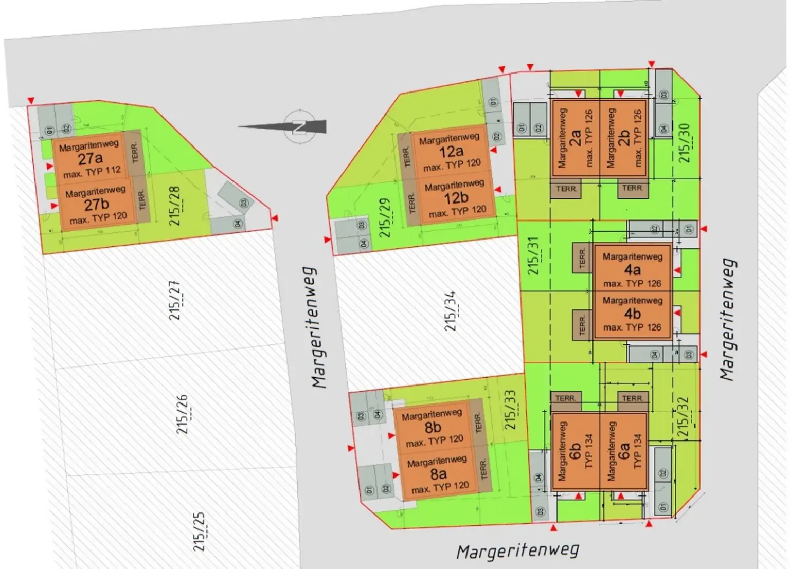 Lageplan | ++ TRAUMHAFTE DOPPELHAUSHÄLFTE ++ in Guntramsdorf - Typ 126 m² | Prima Service Immobilien