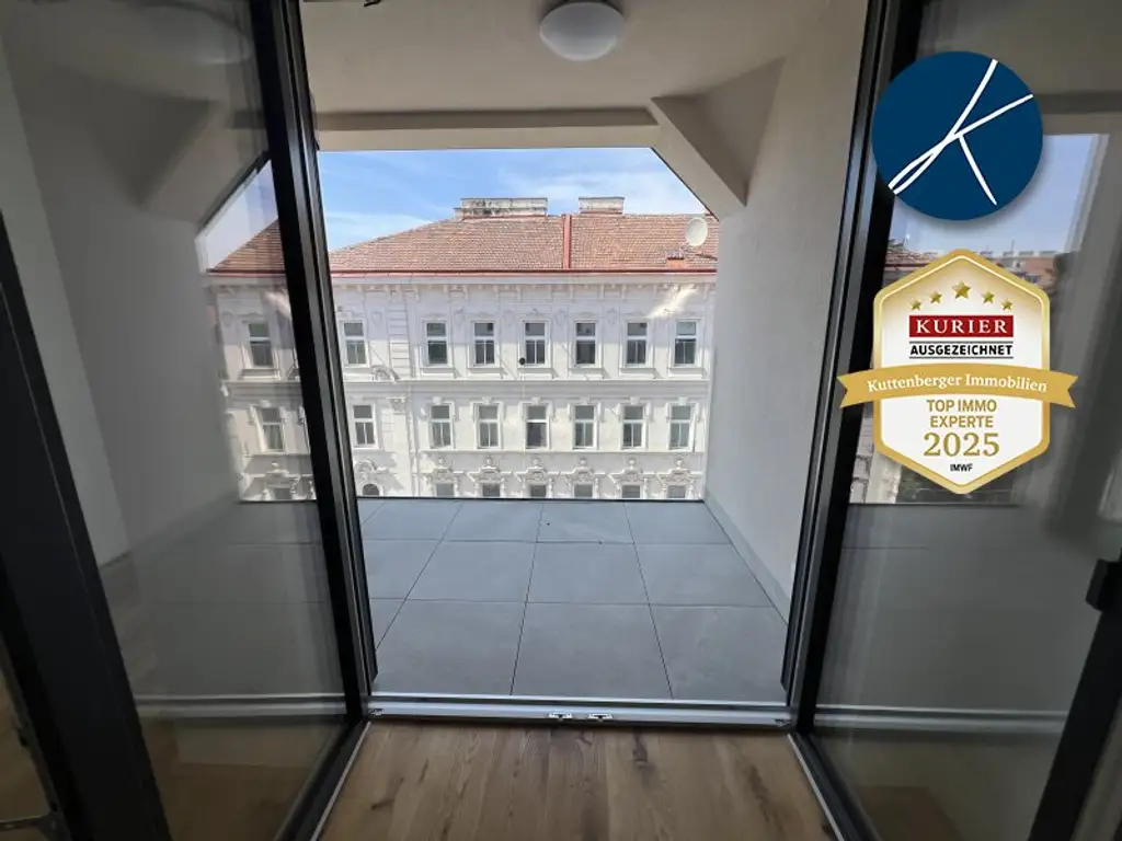 *Superprojekt: ''Über den Baumwipfeln" TOP 49 MIT ZWEI TRAUMHAFTEN WEST-LOGGIEN