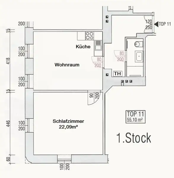 Sanierte helle Altbauwohnung - nähe U4 Hütteldorferstraße