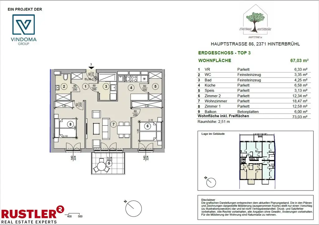 Platz für Alle in dieser kompakten Wohnung