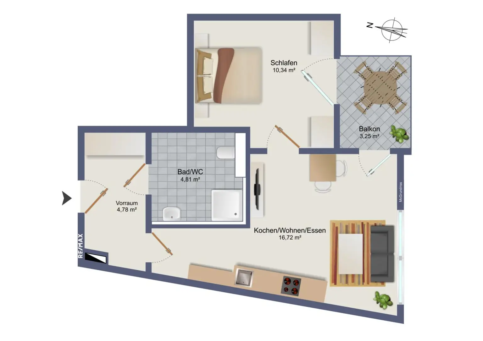 Schöne 2-Zimmer-Wohnung in St.Leonhard zu vermieten