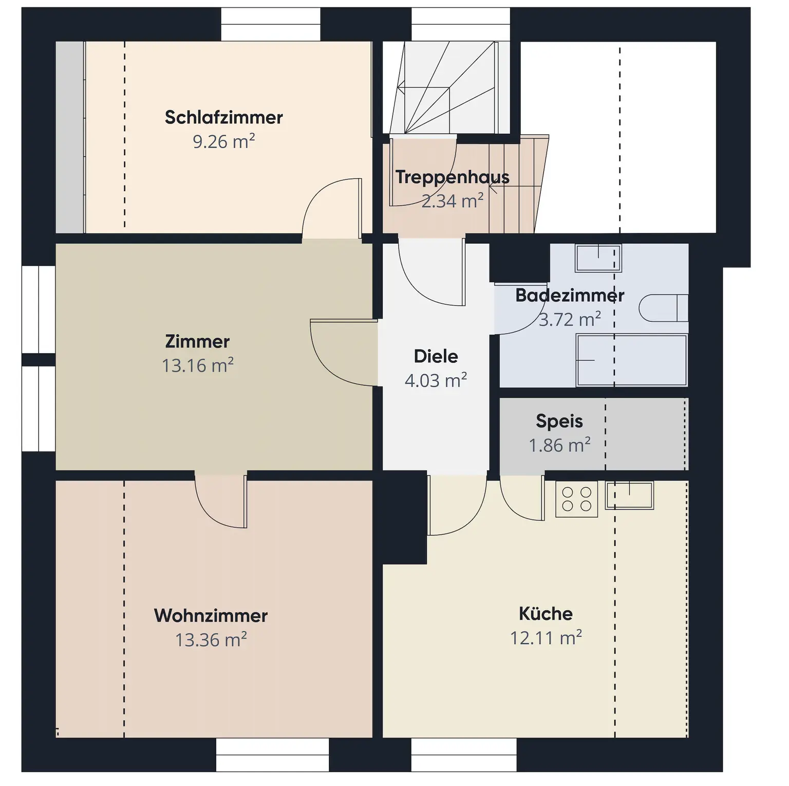 Grundriss OG2 ohne Maßstab