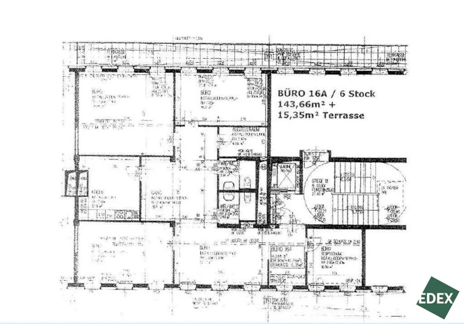 Durchdacht aufgeteilte Bürofläche mit Terrasse und optimaler Anbindung