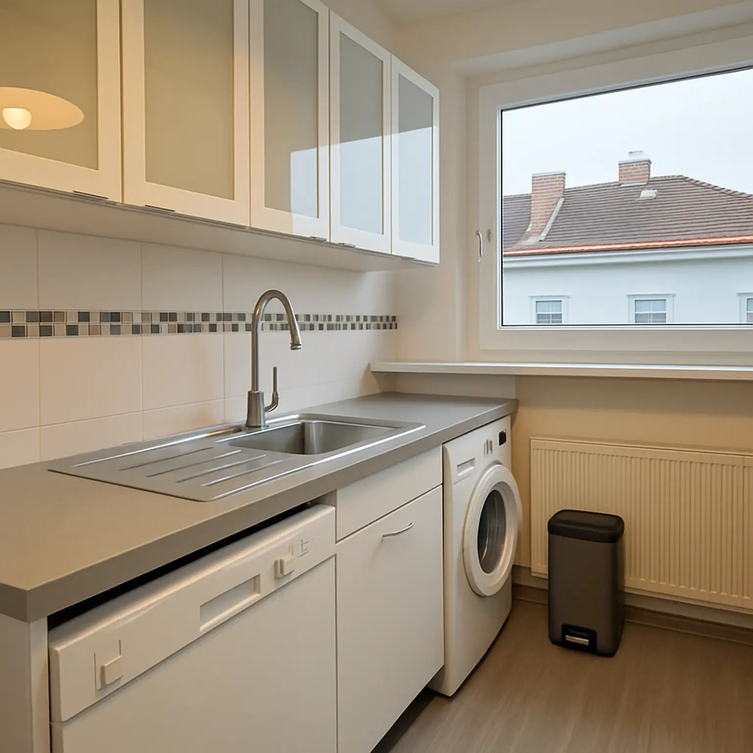 Küche mit Geschirrspüler