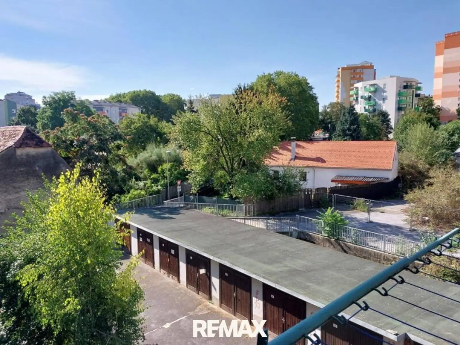 Blick vom Balkon