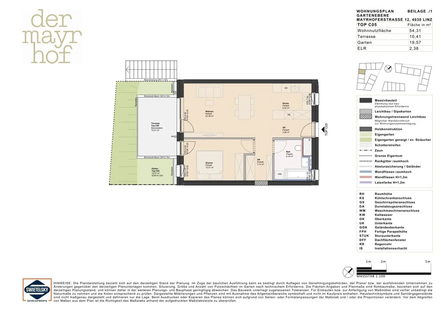 Wohnen im Grünen - 2-Zimmer Gartenwohnung für Anleger provisionsfrei!