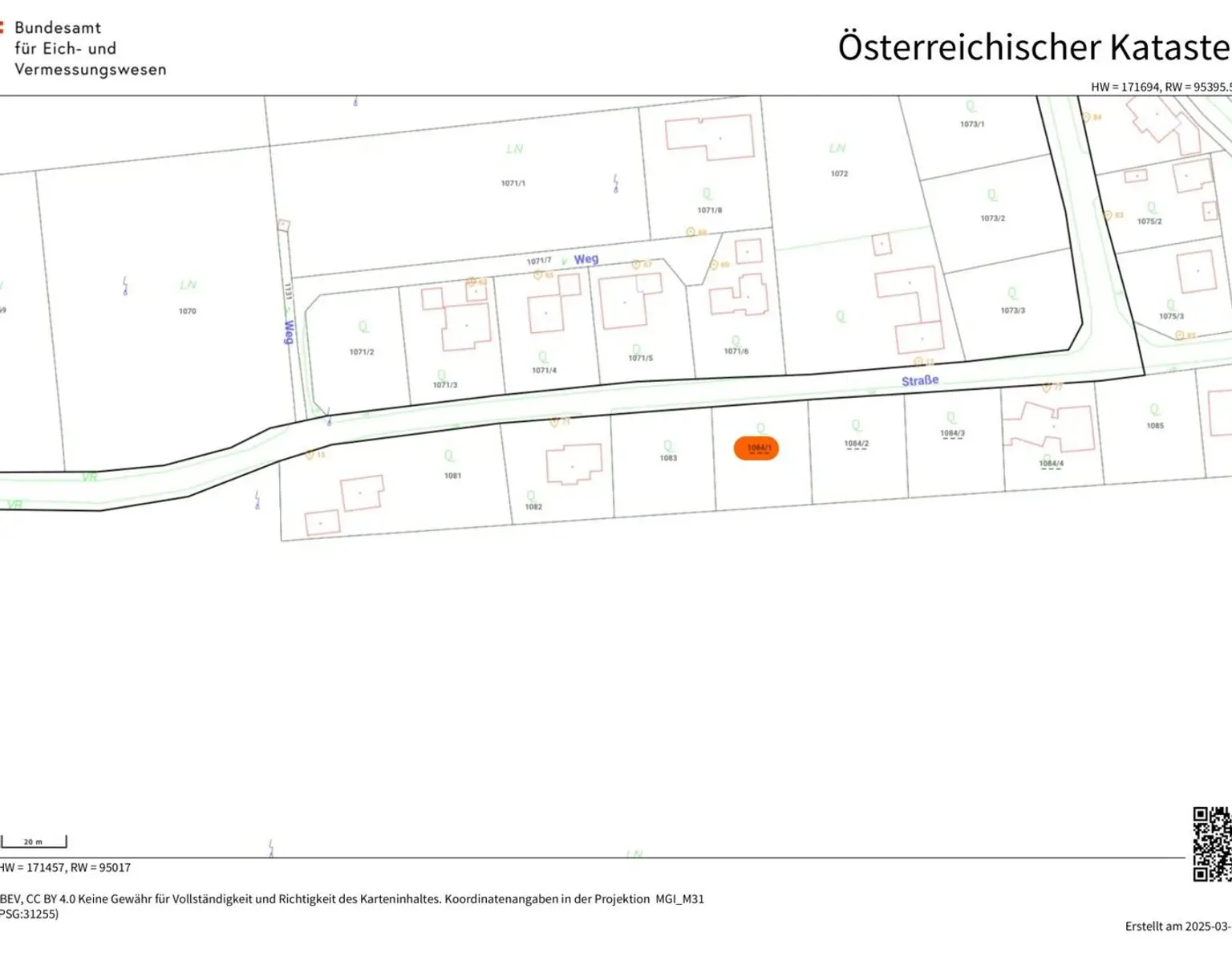 Sonniges Baugrundstück mit unverbaubarer Weitsicht in Sankt Margarethen ob Töllerberg