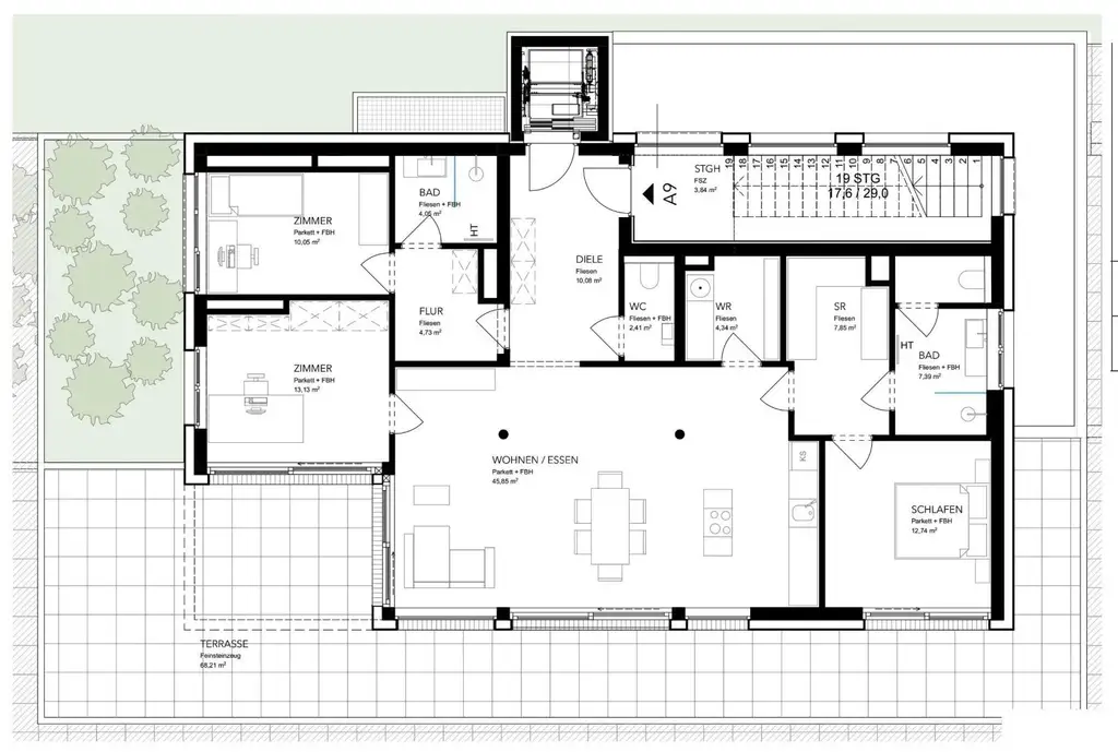 Stilvolles Penthouse mit malerischem Seeblick - ERSTBEZUG