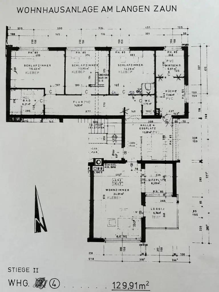 Großzügige 5 Zimmerwohnung inkl. Loggia und Garagenstellplatz