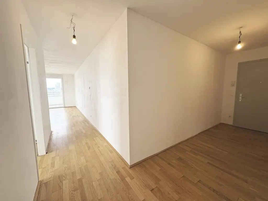 Q11 Leben in Simmering - 
3-Zimmer-Loggiawohnung mit Deckenkühlung - genießen Sie DIESEN Ausblick!