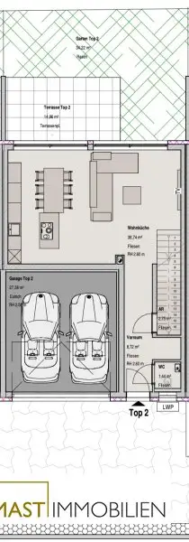 5-Zimmer Reihenhaus in Strasshof in Zentrumslage – Wohnen im Grünen bei Wien!