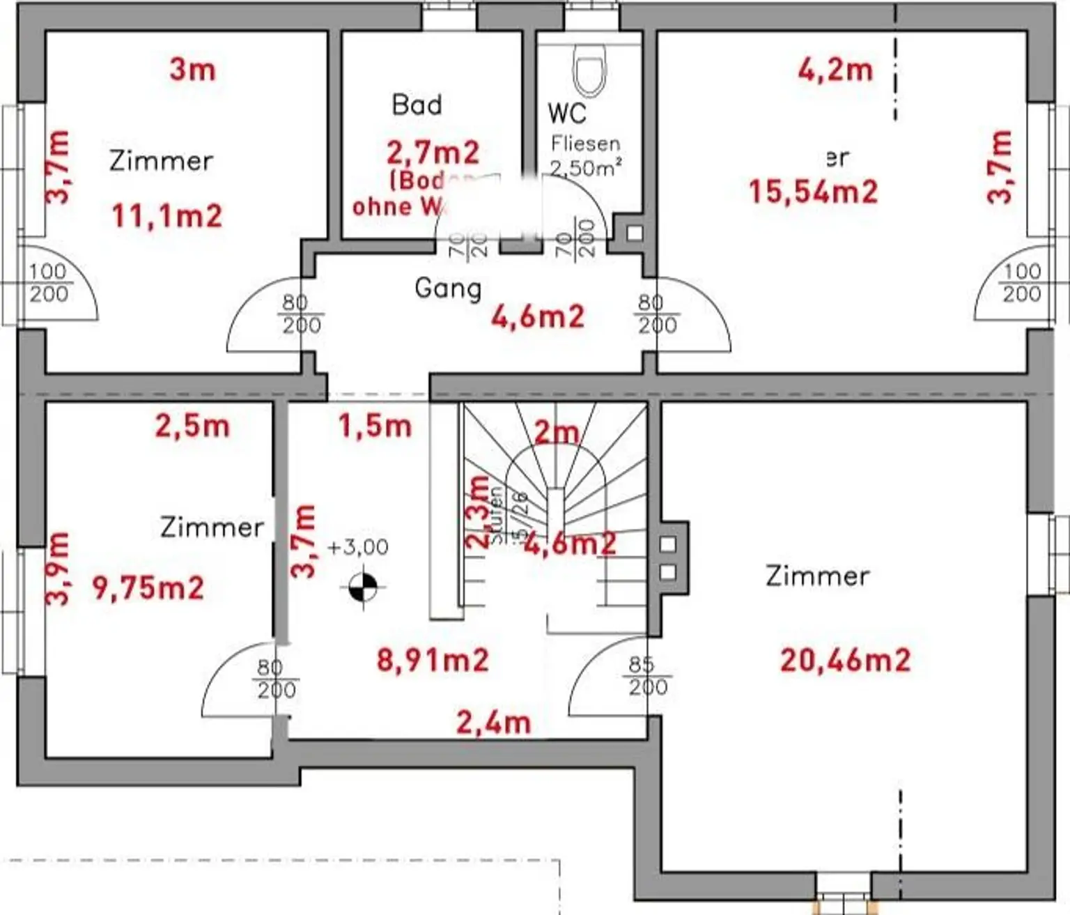 Grundriss Dachgeschoss