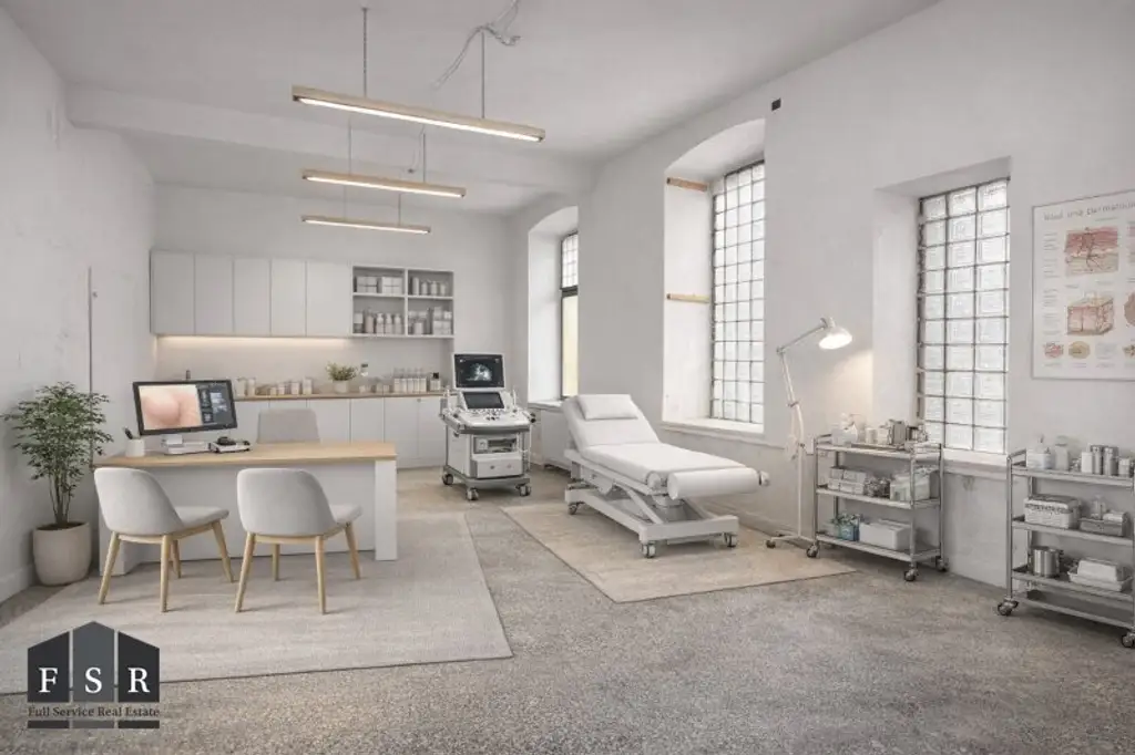 Steinwurf zum Augarten - Nach Ihren Vorstellungen und Bedürfnissen gestalten: Sanierungsbedürftiges strassenseitiges Büro/Praxis/Verkaufsfläche etc. und Wohnung -  Prachtvolles Stilaltbauhaus