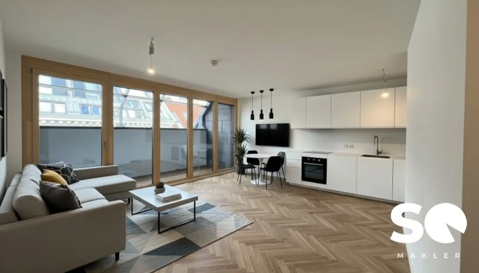 # SQ - EXKLUSIVE DACHGESCHOSSWOHNUNG IN 1030 WIEN - SEIDLGASSE - 2 ZIMMER und TERRASSE - TOP 12
