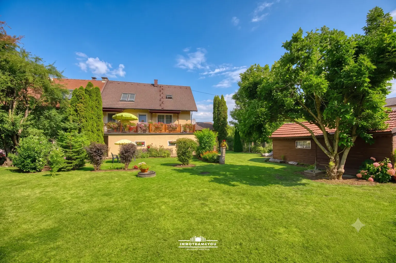 Blick auf das Haus 03 KI