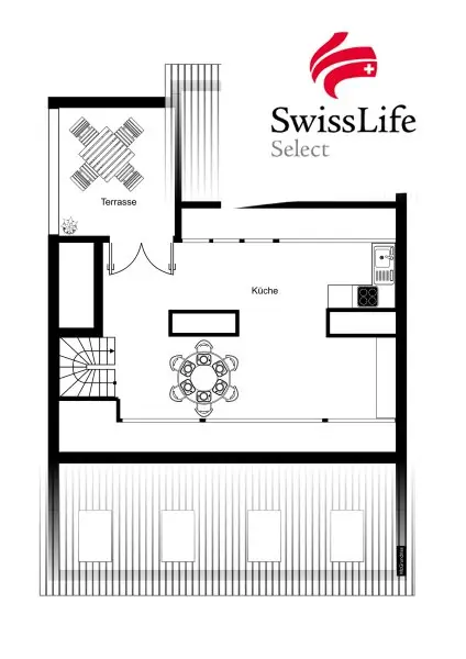 Besondere Penthousewohnung mit begehbarem Kleiderschrank & Südost-Terrasse