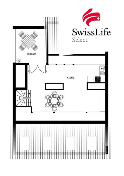 Besondere Penthousewohnung mit begehbarem Kleiderschrank & Südost-Terrasse