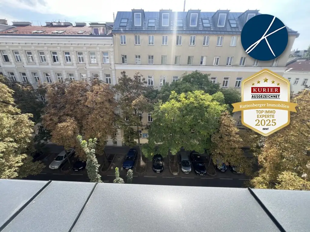 *Superprojekt: "Über den Baumwipfeln" Top 43  Erstklassige 3-Zimmer Wohnung mit Blick auf die Kastanienbäume + Balkon