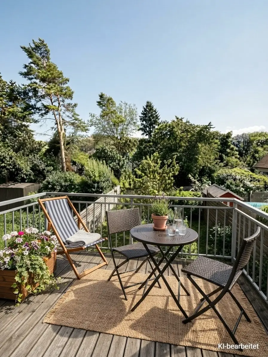 3 Zimmer Wohnung in Stockerau Balkon mit Grünblick