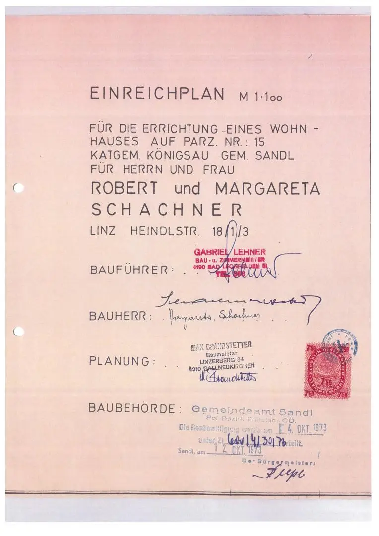 Einreichplan