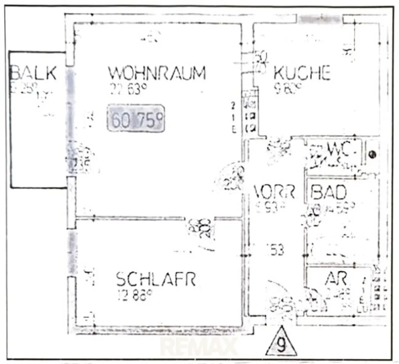 Plan der Wohnung