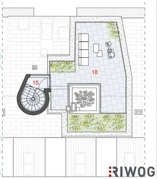 3,7m Raumhöhe im DG, Garage mit 2 Stellplätze, Atrium, Aufzug in die Wohnung und 360° Dachterrasse