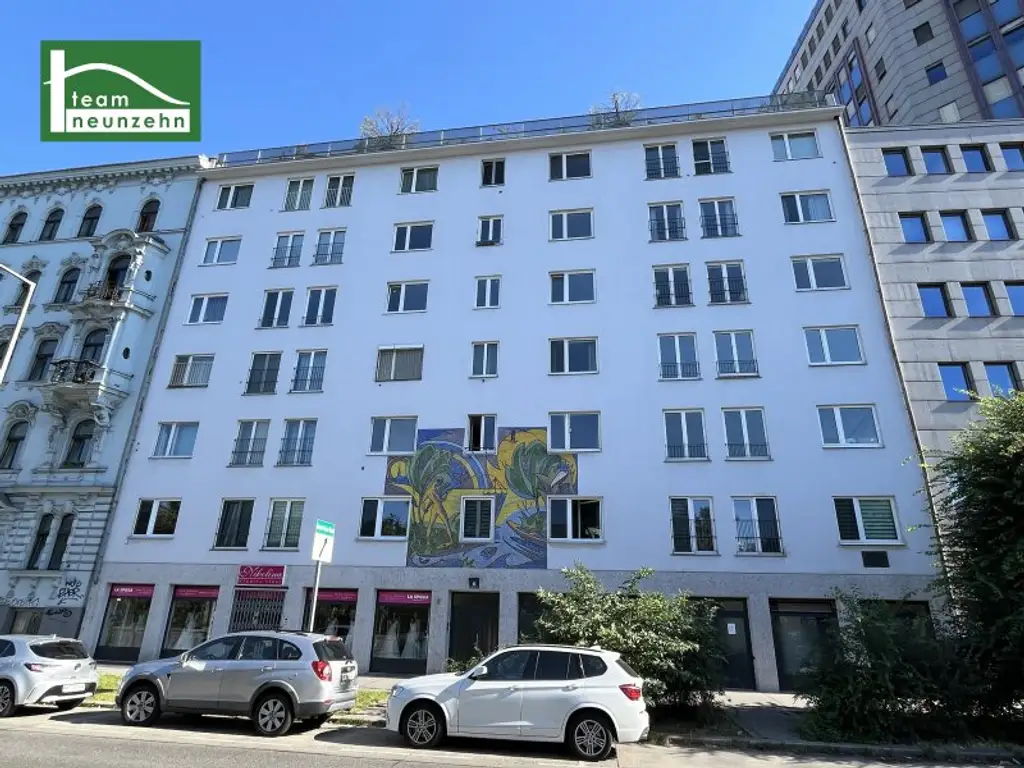 Stadtwohnung in Bestlage: direkt bei der Urania mit Donaukanal-Blick!