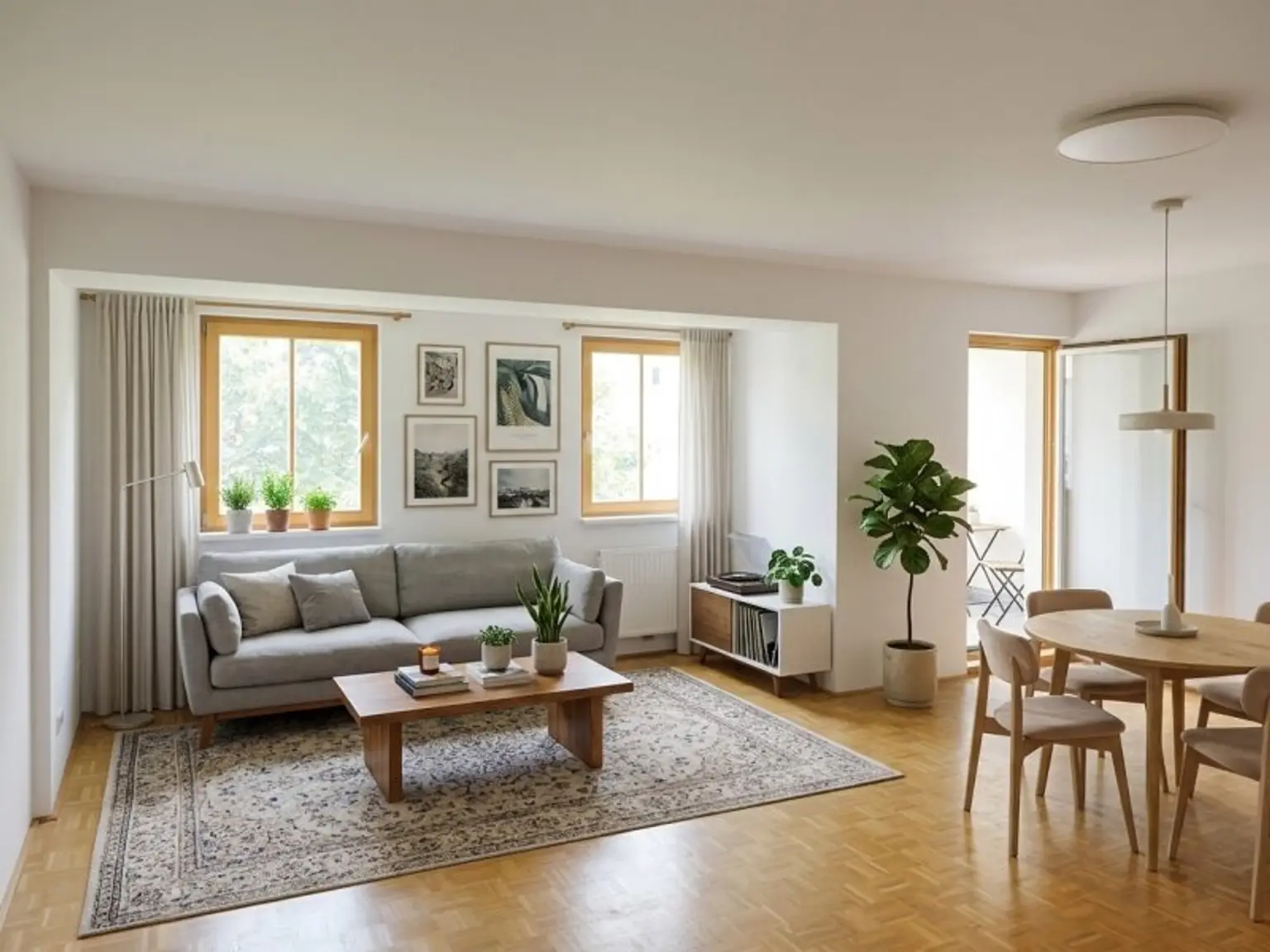 Wohnzimmer KI bearbeitet