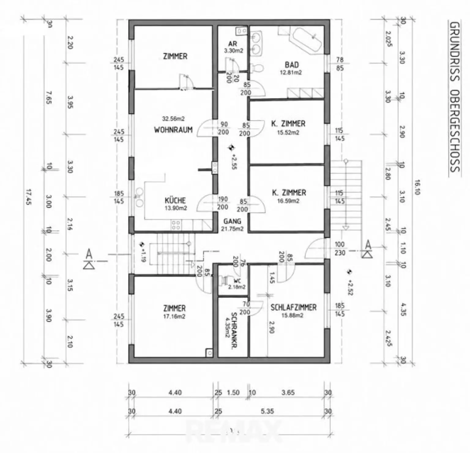 ETW 2003 Leitzersdorf - Plan Obergeschoß