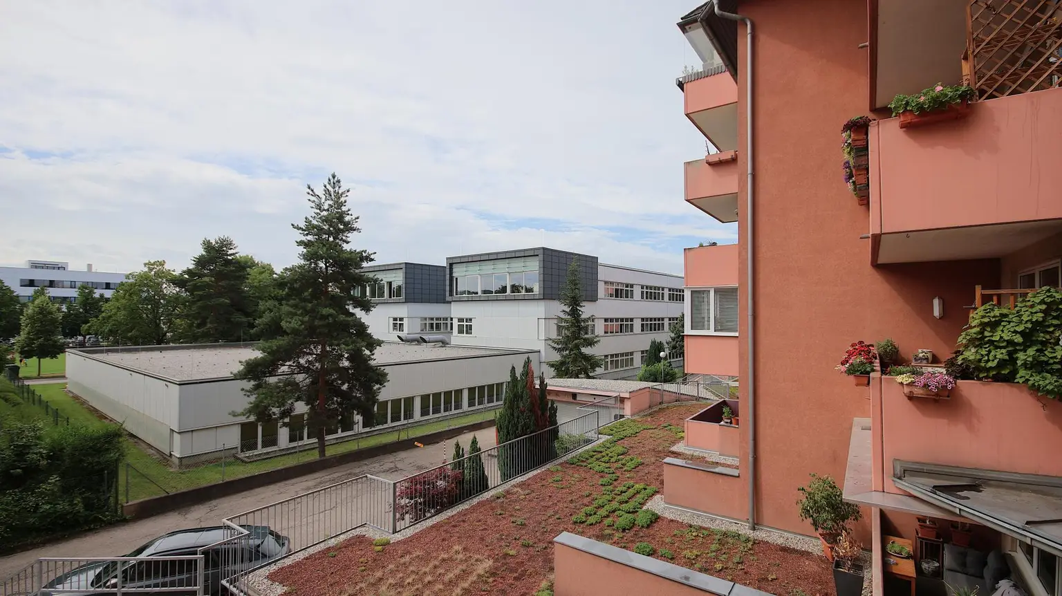 Ausblick Balkon