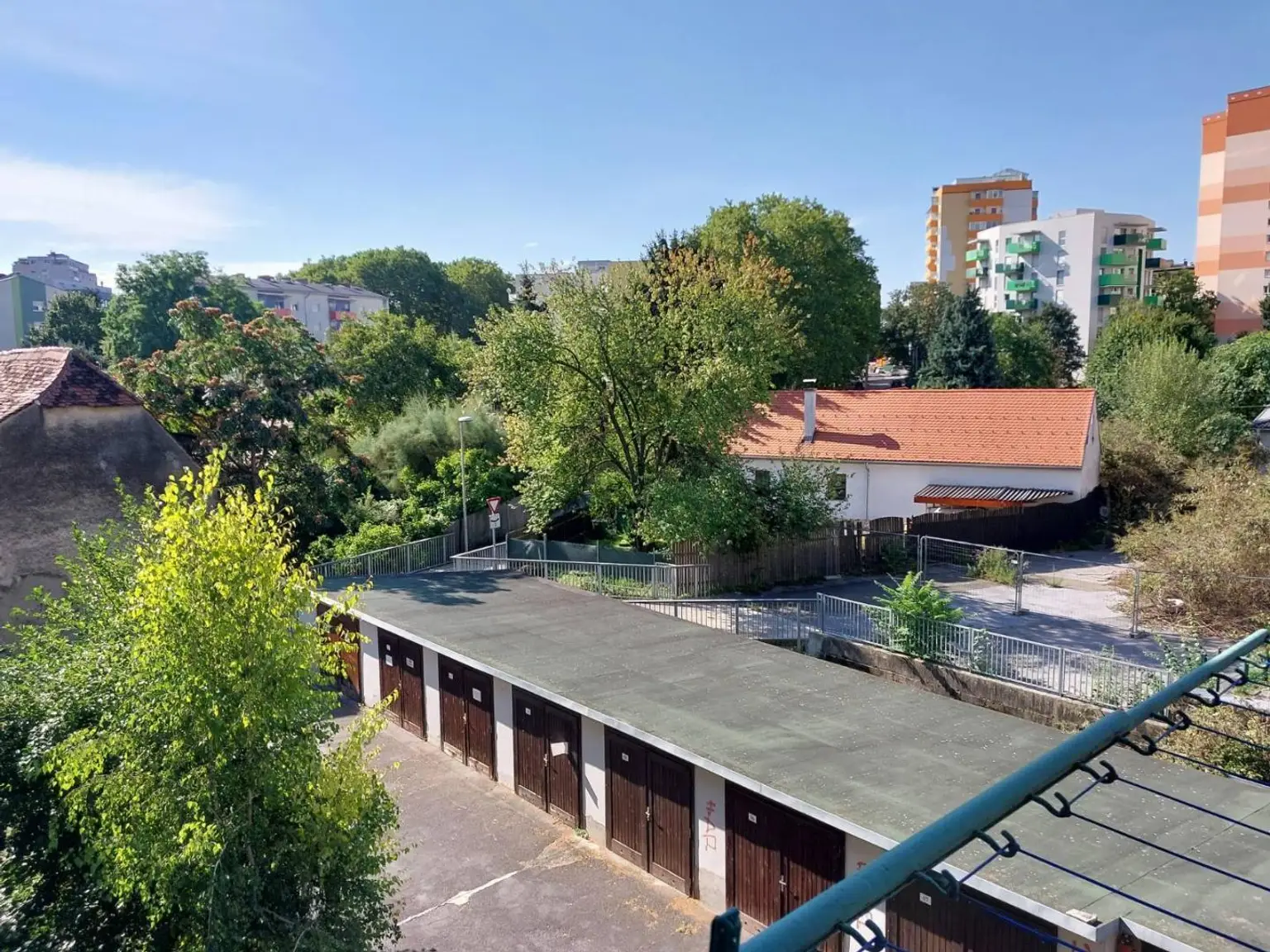 Blick vom Balkon