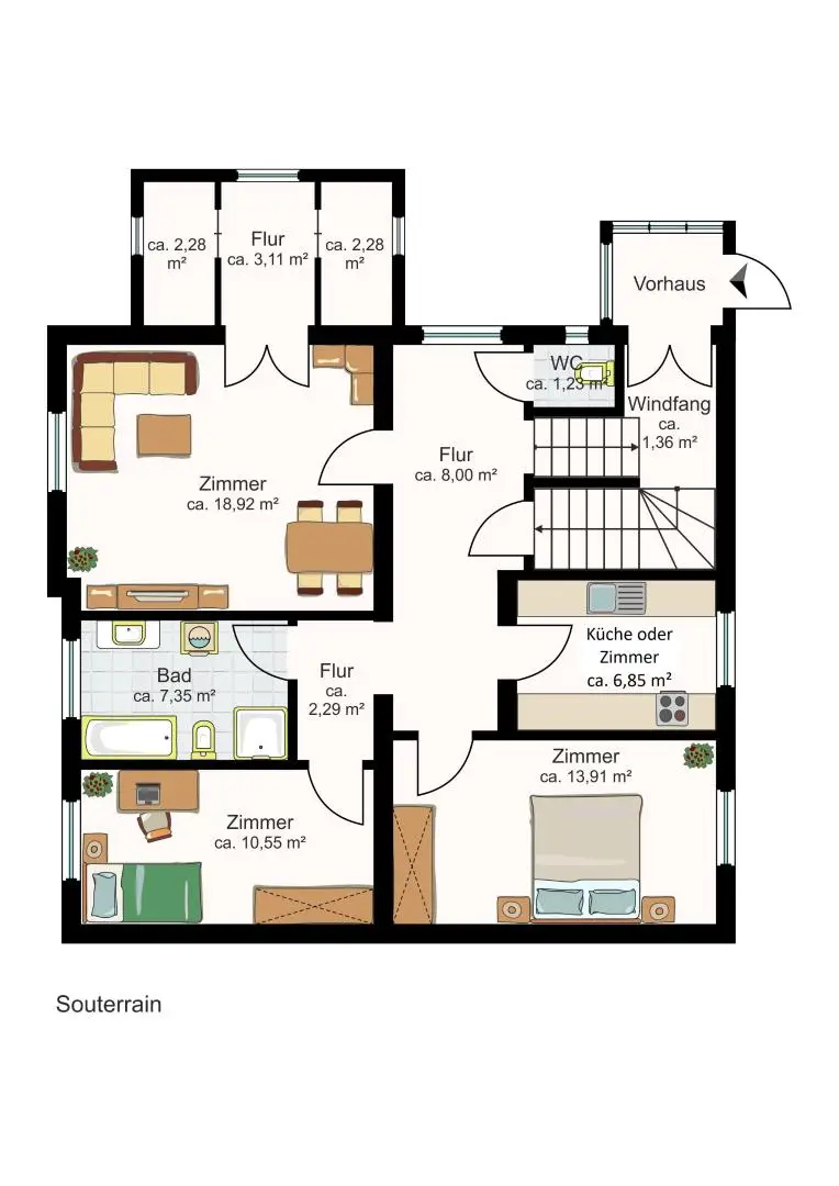 Plan 2D Souterrain