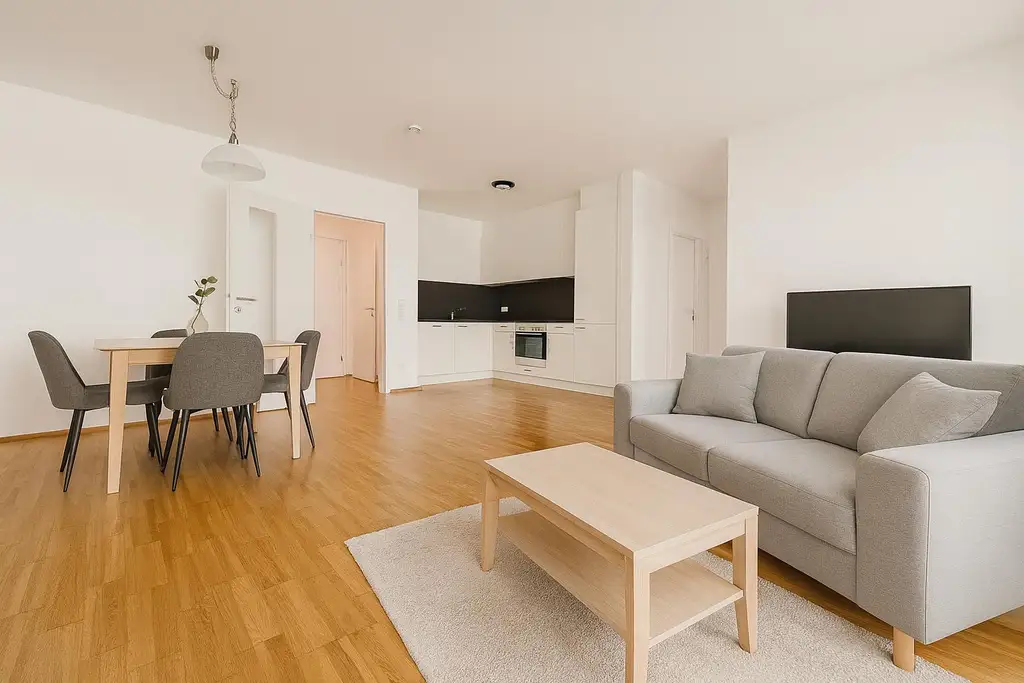 Stylisch. Zentral. Zukunftssicher. –  3-Zimmer-Wohnung mit Loggia für Visionäre - optionaler Garagenplatz möglich