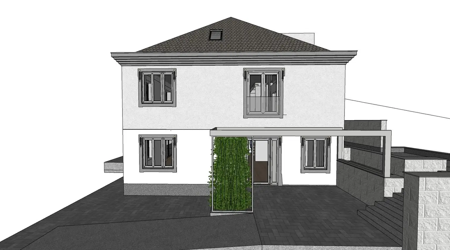Edelrohbau-Villa, Herrschaftlicher Wohnsitz am Fuße des Kahlenberges an der Donau. Teilrestauriert entkernt und komplette Ausbauplanung.