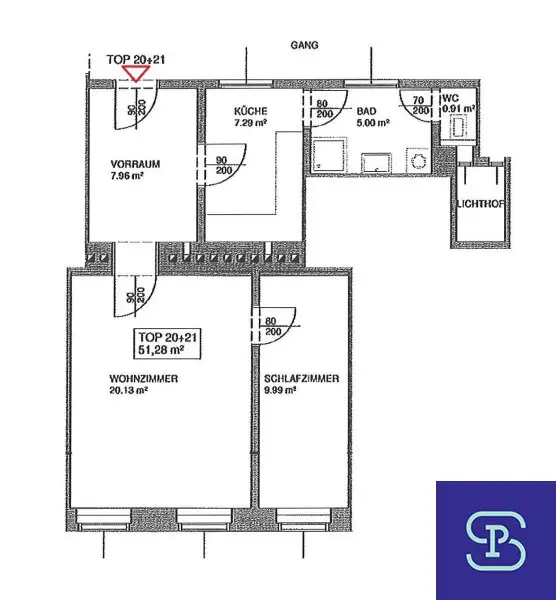 Provisionsfrei: Unbefristeter 51m² Altbau mit Einbauküche in Ruhelage - 1150 Wien